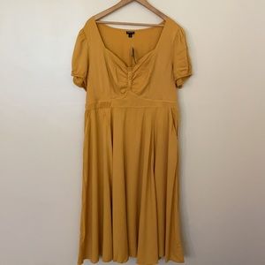 Torrid mustard dress size 2x